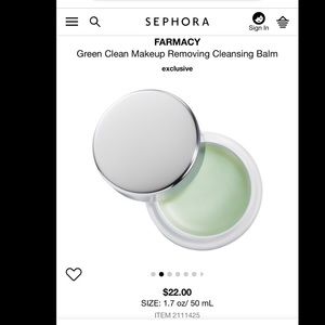 Farmacy Green Clean makeup removing balm